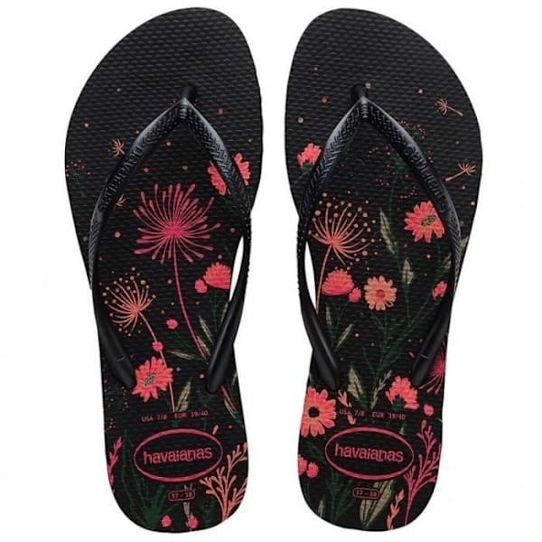 Flip-flops til kvinder - HAVAIANAS 4132823 - Sort - Gummi - Flad hæl - Åben tå Svart 35