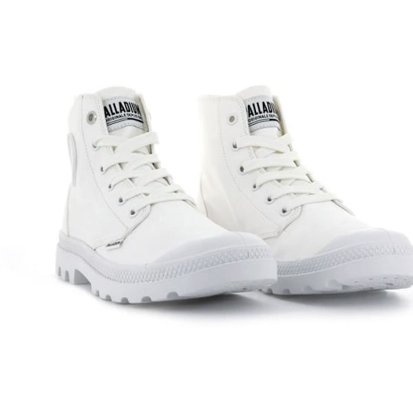 Palladium Sneakers - Pampa HI Mono Chrome - Snørebånd - Voksen - Unisex - Hvid - Tekstil Vit 38