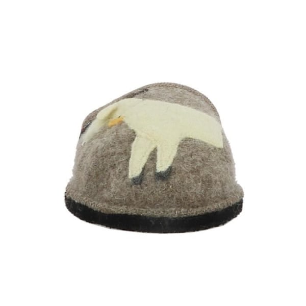 Dametøfler - HAFLINGER FLAIR HEID - Brun - Flad hæl - 1,5 cm kastanj 46