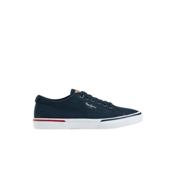 Kenton Smart 22 canvas sneakers för män - Pepe Jeans - Blå - Spetsar - Platta Blå 40