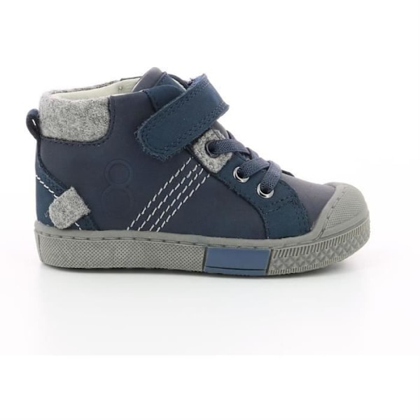 Højtop-sneakers til børn - MOD8 - Hery - Læder - Elastiske snørebånd - Navy Marine 20