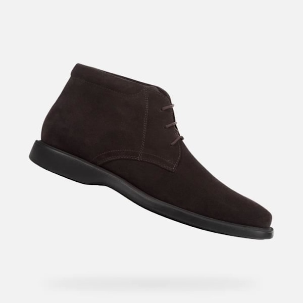 Bottines - Geox - Brayden Kaffe - Vattentåliga - Andningsbara - Mocka-Nubuck kastanj 44