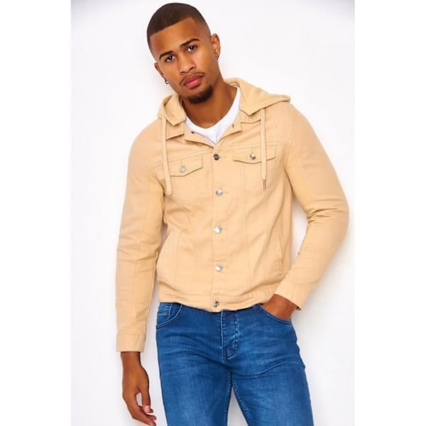 Beige denimjakke / Project X - 2030120 Beige S