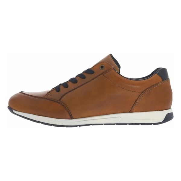 Rieker bruna låga läder sneakers - RIEKER - Platta - Vuxen - Läder - Snören - Unisex Cognac 40