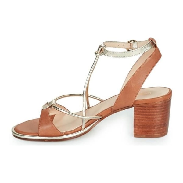 Les Tropeziennes Lilon Sandal - Brun - Rem - 6 cm fyrkantig klack kastanj 39