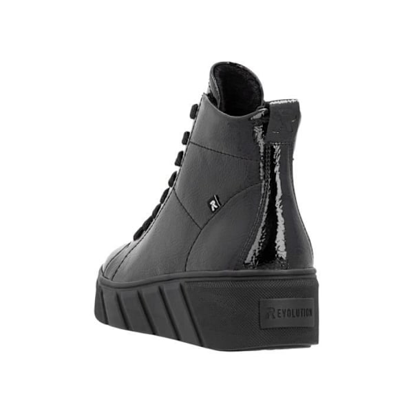 Rieker Revolution Crashlack Læder High Top Sneaker - Sort - 37