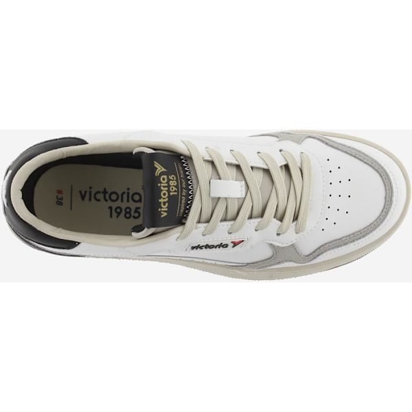 Klassiske VICTORIA C80 lædersneakers - Sorte - Snørebånd - Voksen - Flade - Unisex - 39