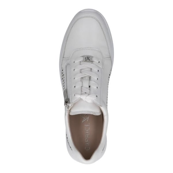 Sneakers dam - CAPRICE - 9-23550-22 Vit - Platt klack - Dragkedja - Läder Vit 41