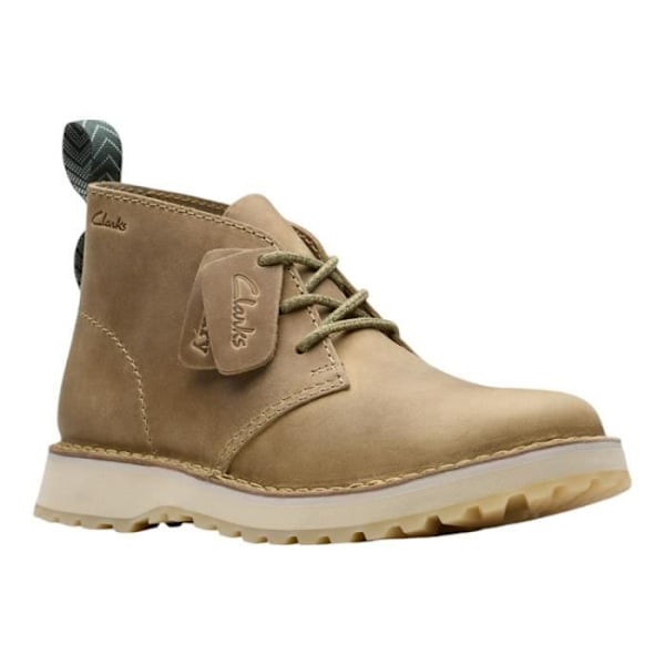 Ankelstøvler - Clarks - SOLSBURY DB - Læder - Flad hæl - Rund tå - 3 cm Beige 41