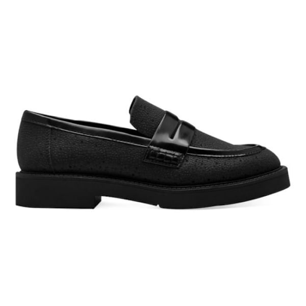 Loafers - Marco Tozzi - 22430241 - Platt klack - Höjd 3 cm - Rund tå Svart 41