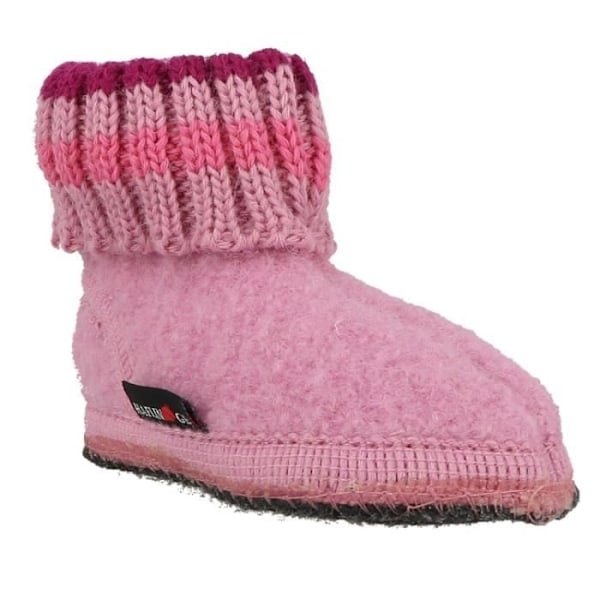 HAFLINGER HUTTENSCHU ulltofflor - Rosa - Platt klack - Optimal komfort hemma Rosa 28