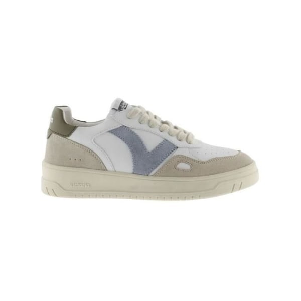 Sneakers - VICTORIA - 1257101 - Platt klack - Vitt läder - Snören Vit 39