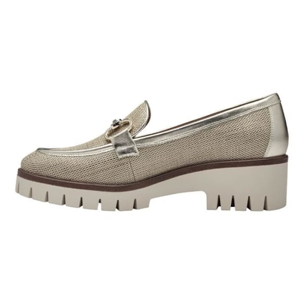 Loafers dam - TAMARIS - 24424-42 Beige - Platt klack - Slip-on stängning - Sammet, nubuck - Rund tå Beige 39