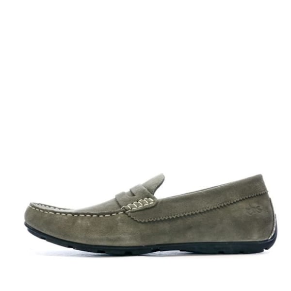 TBS Sailhan Loafers för män - Lätt Khaki - Läder - Gummisula Kaki 44