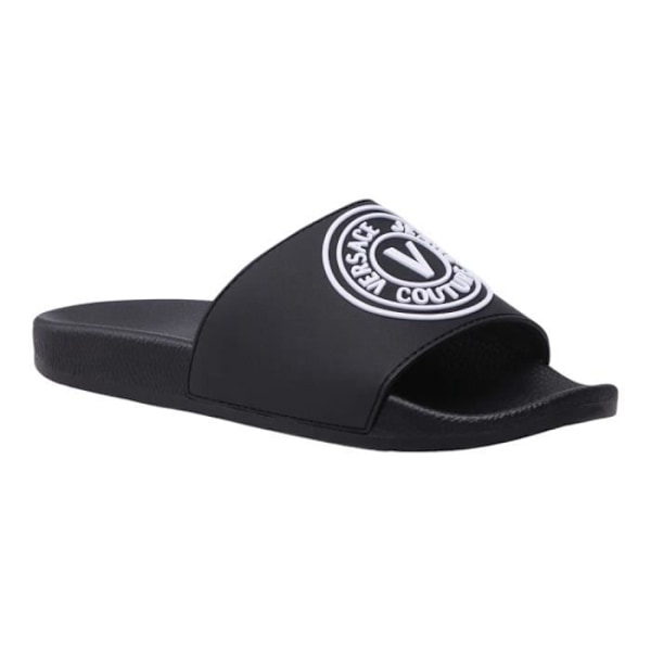 Mules - VERSACE JEANS - 76YA3SQ3 Svart - Herr - Platt klack - 2 cm - Slip on - Sammet - Nubuck - Öppen tå Svart 40