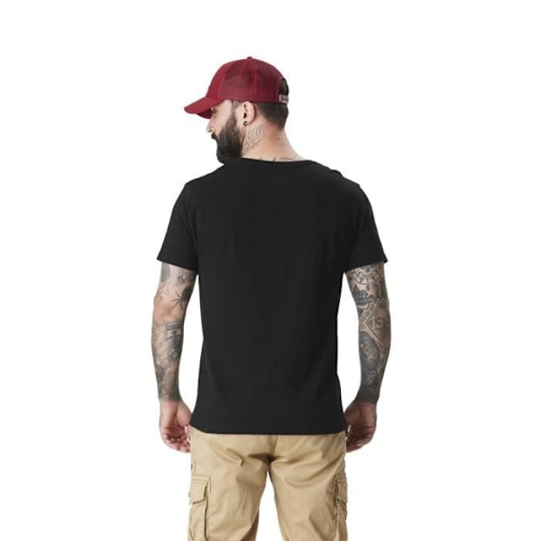 VONDUTCH T-shirt i bomuld til mænd, Keep T-shirt til mænd, almindelig, rund hals, korte ærmer – sort størrelse M (individuelt) - XXL