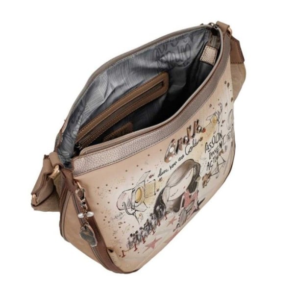 Crossbody skuldertaske - Anekke - Hollywood - Beige - 100% polyurethan - Damer beige, brun, flerfärgad, taupe