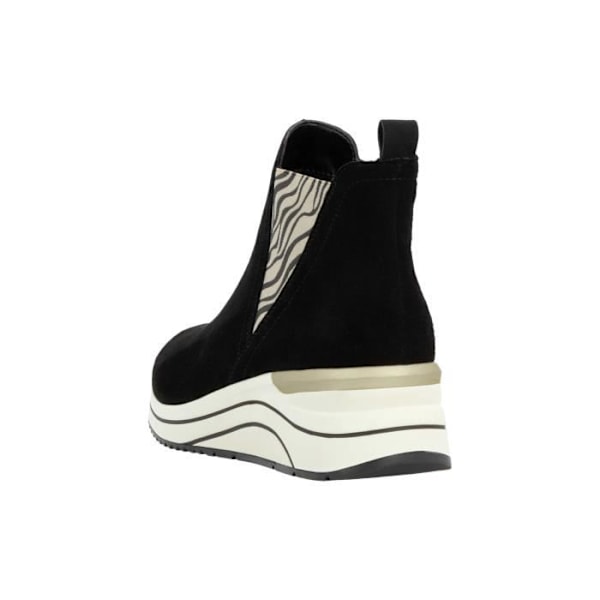 High Top Leather Sneaker med Elastic Lift - Svart Combi Svart kombi 36