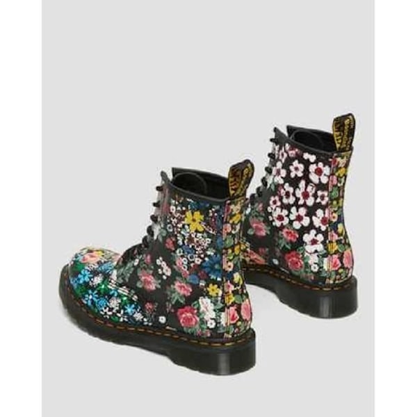 Snörstövlar 1460 W BLOMMA MASH UP BACKHAND - DR MARTENS - Läder - Dam - Svart Mode 37