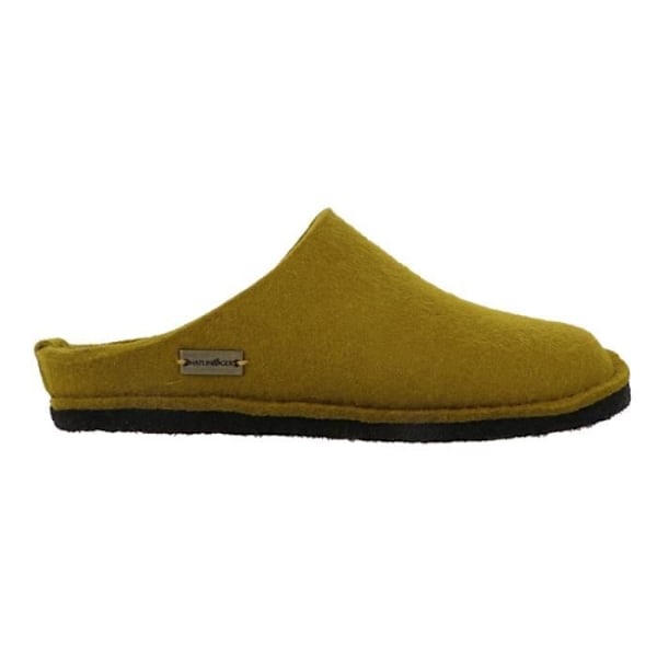 HAFLINGER FLAIR SOFT ullfilt tofflor - Grön - Unisex - Vuxen - Platt klack - 2 cm Grön 42