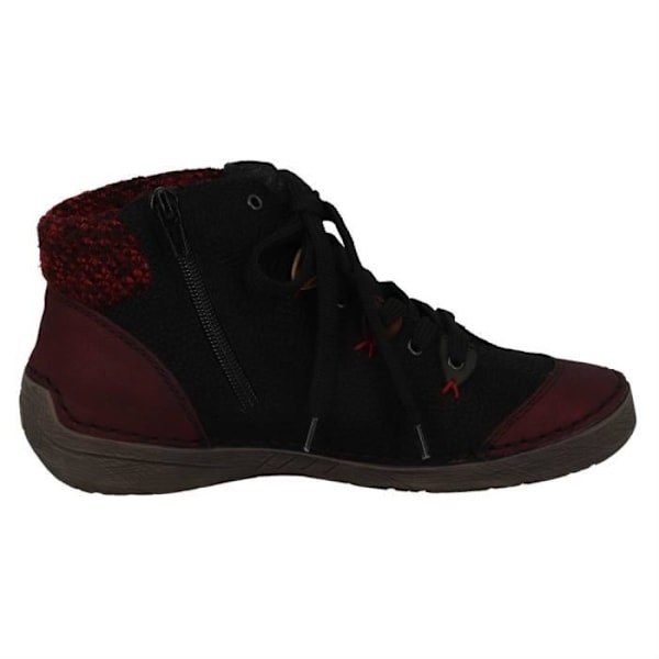 Rieker Namur High Top Sneaker - Dam - Svart - Spetsar - Exceptionell komfort Svart 36