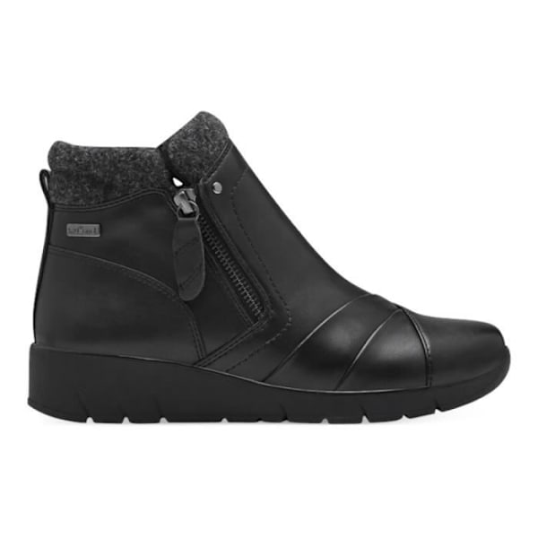 Ankelboots - Jana - 82646141 - Svart - Kilklack - Höjd 3 cm - Dragkedja Svart 40