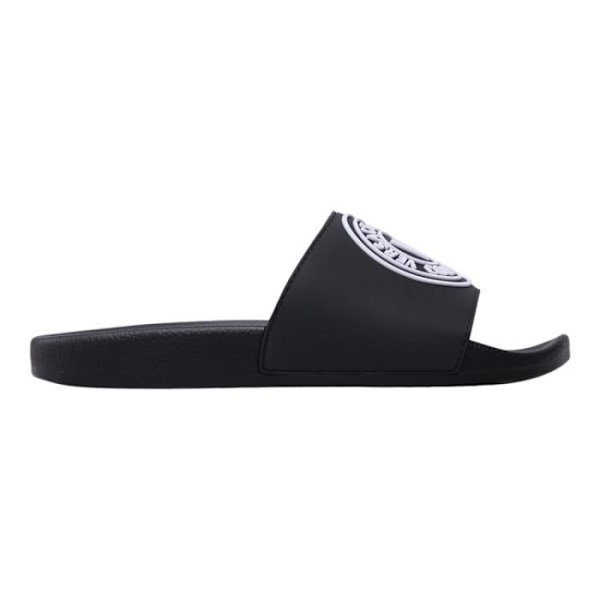 Mules - VERSACE JEANS - 76YA3SQ3 Sort - Mænd - Flad hæl - 2 cm - Slip on - Fløjl - Nubuck - Åben tå Svart 41