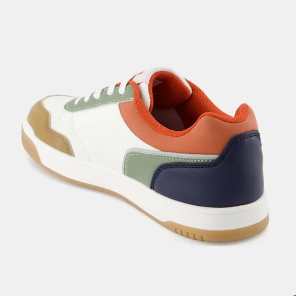 Le Coq Sportif Lcs Court Breaker børnesneakers optisk vit/orange 35