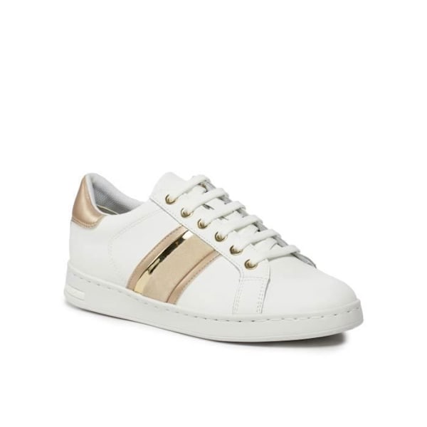 GEOX Jaysen dam sneakers - Vita - Läder - Snören Vitt/lt guld 41