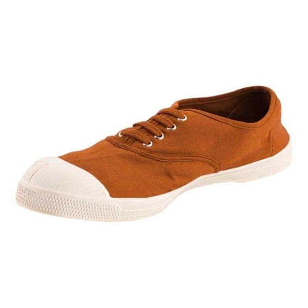 BENSIMON sneakers - ELLY F Brown - Platt klack - 1 cm - Snörning - Sammet, nubuck - Rund tå - 40