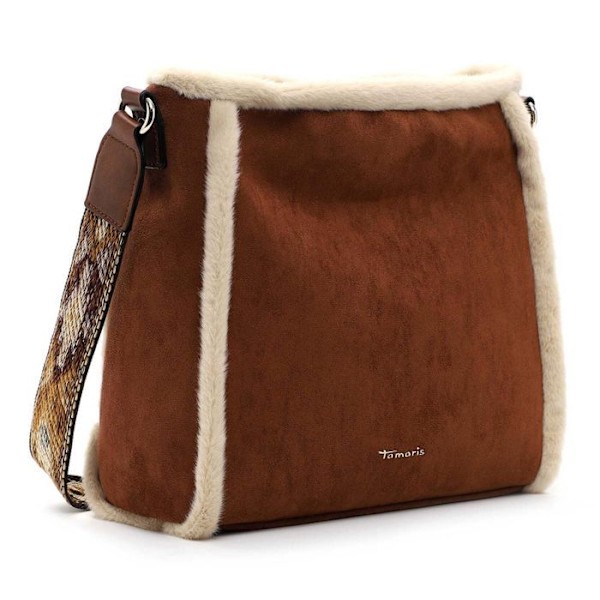 Tamaris Brown crossbody skuldertaske til kvinder - Charlie Crossbody Bag Cognac 286957 kastanj