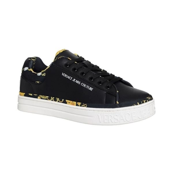 VERSACE JEANS 75VA3SK5 sneakers - VERSACE JEANS - Flad hæl - Læder - Sort Svart 36