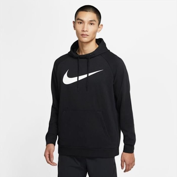 Nike Dri-FIT hættetrøje - Voksen - Sort - Langærmet - Åndbar - Fitness Svart jag