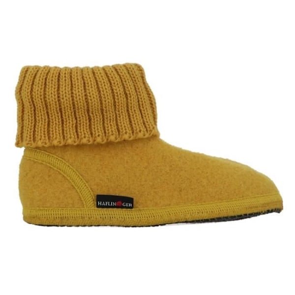 HAFLINGER HUTTENSCHU uldtøfler - Gul - Voksen - Unisex Gul 24