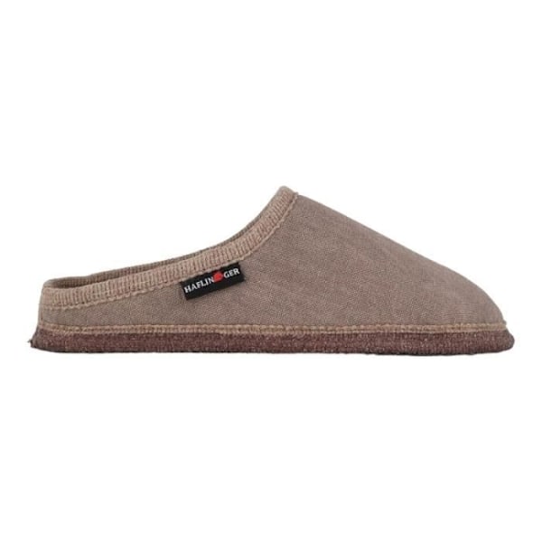 Mules - HAFLINGER - COTTY WASH Beige - Platt klack - 1,5 cm - Slip on - Sammet, nubuck - Rund tå Beige 41