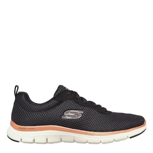 Skechers Flex Appeal 4.0 löparskor för kvinnor - svart/rosa - torrt underlag Svart / rosa 37