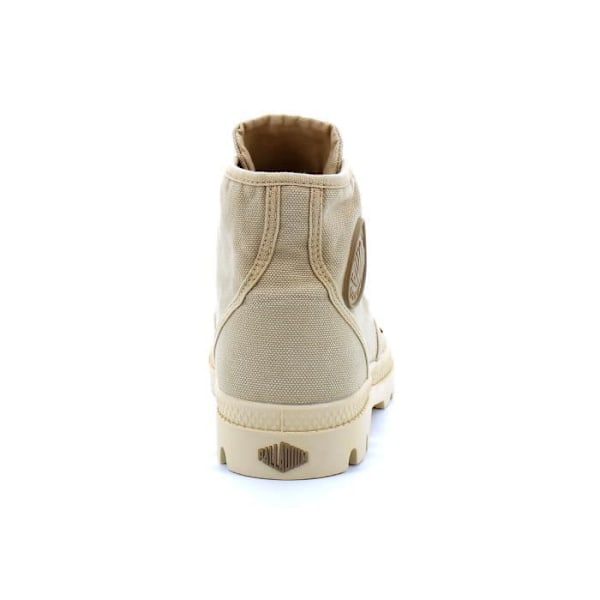 PALLADIUM PAMPA HI Beige Sneaker - Herr - Canvas - Sahara - Snören Sahara 39