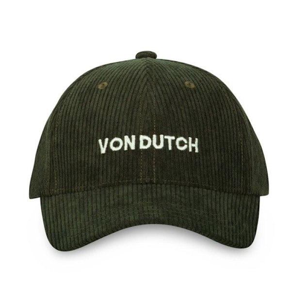 VONDUTCH Baseballkeps Sammet Herr - Baseball - Grön | Vit - Rundad Skärm Grön Unik storlek