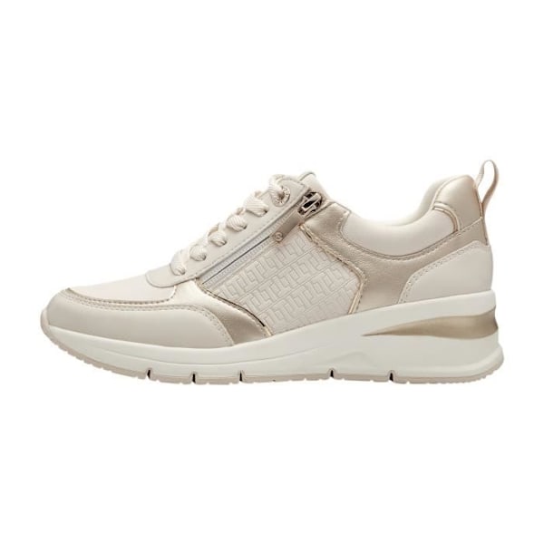 Låga sneakers - TAMARIS - Ivory Comb - Gul - Platta - Snören Elfenbenskam 38