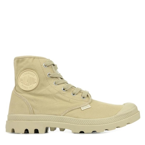 PALLADIUM PAMPA HI herresneakers - Safari/Hvid - Canvas - Sål med kærv Safari 41