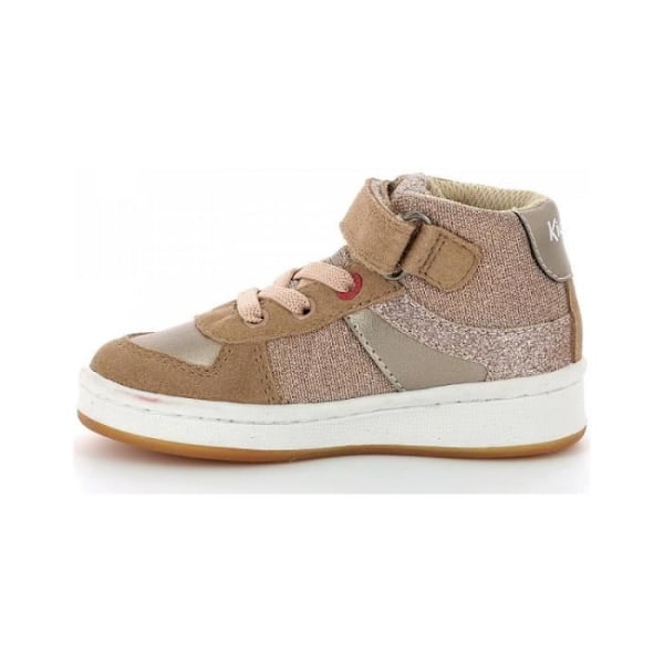 Kickers BILBON BB MID Støvler - Piger - Børn - Snørebånd - Beige Beige 33