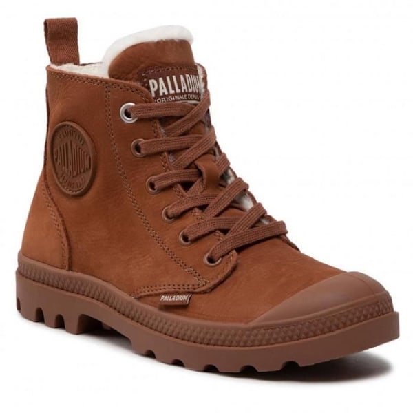 PALLADIUM PAMPA HI ZI ankelstøvler - Brun - Flad hæl - Læder kastanj 40