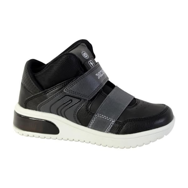 Geox J Xled BA Sneaker för barn - GEOX - Hög version - Rund - Snörning - Läder/Textil Svart 34