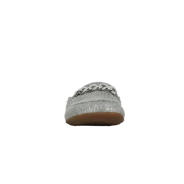 Dam Loafers - HAFLINGER - EVEREST PA - Läder - Silver - Vit Pengar 37