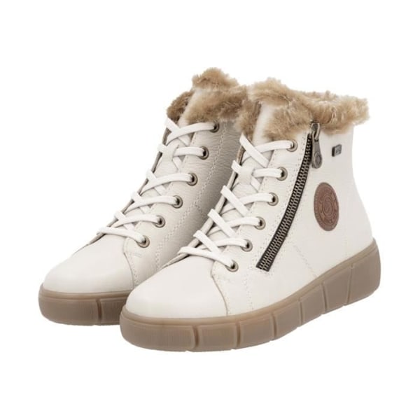 Remonte Maya High Top Læder Sneaker - Beige Comb Beige kam 38