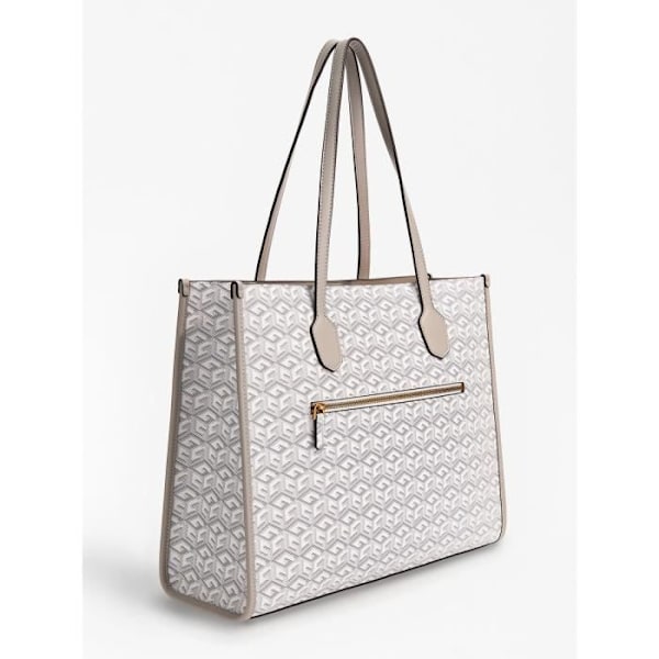 Indkøbstaske - Tote Bag - Guess - Guess tote bag SC866523 Silvana - farve:Stone logo