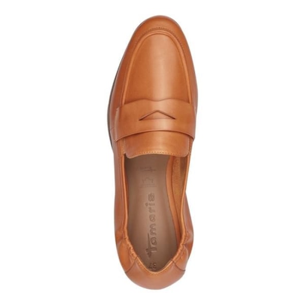 Dame loafers - TAMARIS - 24210-42 - Orange - Læder - Flad hæl - Rund tå Orange 38