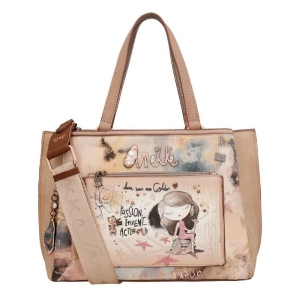 Anekke Hollywood Tote Bag Multicolor [263038] - handväska sac a main beige, taupe, flerfarvet, brun