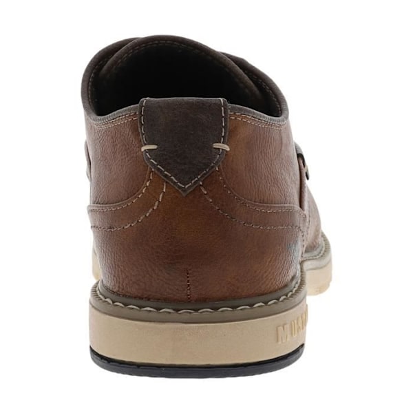 Mustang Shoes bruna låga sneakers - MUSTANG - Textil - Cognac brun - Platta - Snören - Blandat - Vuxen Cognac brun 43