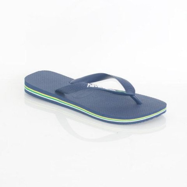 Havaianas Logo Brazil Flip Flops - Blandet - Blå - Gummi - Komfortabel og holdbar Blå 39